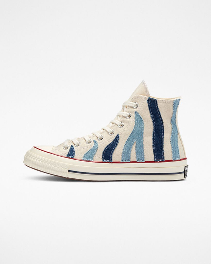 Women's Converse Chuck 70 Denim High Top Shoes Beige Blue | AU 8594CV